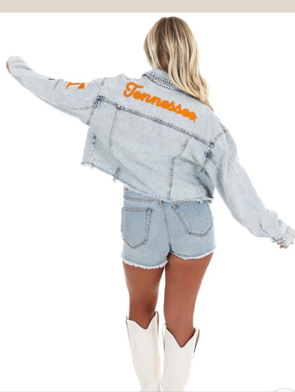 Tennessee Volunteers Hype and Vice Lightwash Full-Button Jean Jacket - Denim